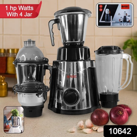 Orbit Heavy Duty 1 Hp (746) Watts Mixer Grinder With 4 Multipurpose Jars Wukusy