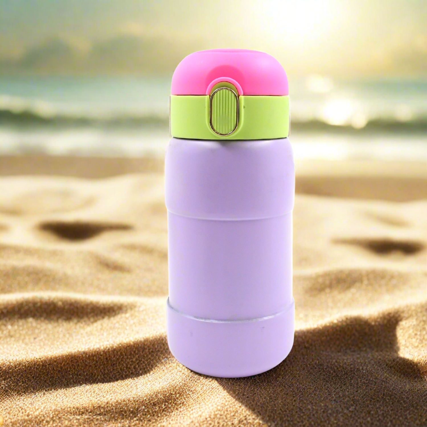 Duckstainless Steel Water Bottle For Kids Adults Steel Flask Metal Thermos Spill Proof Cap Closure Bpa Free For School Home Office Drinkware (1 Pc  Mix Design) Wukusy