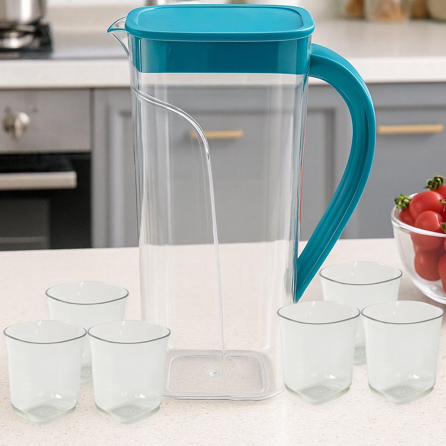 Supermom Marina Jug With 6 Glass Set Wukusy