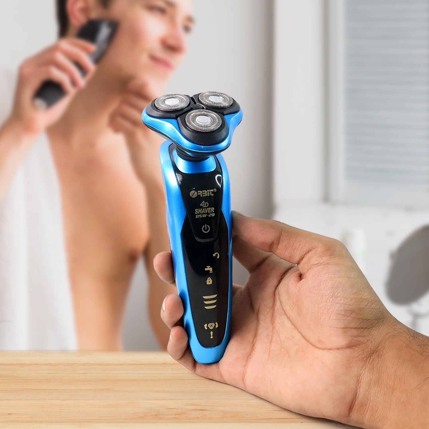 Orbit 4d Rechargeable Electric Shaver (1 Pc) Wukusy