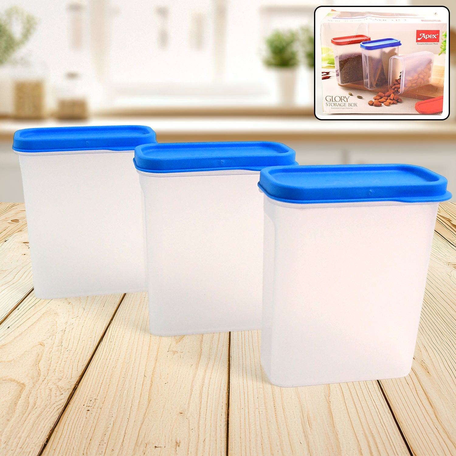 Apex Glory Food Storage Container Set  3-piece Wukusy