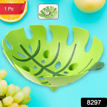 Leaf-shaped Plastic Fruit Basket (1 Pc) Wukusy