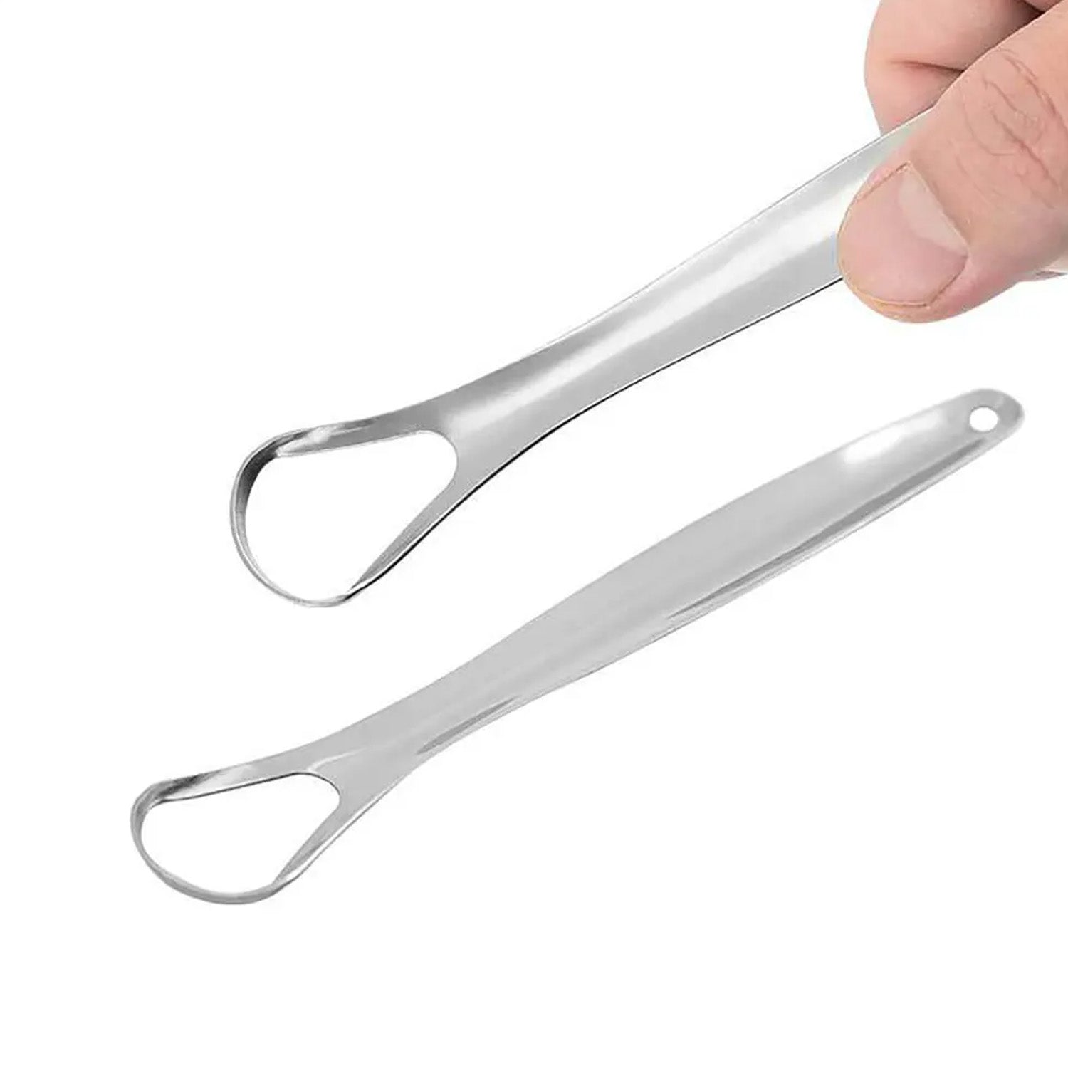 Stainless Steel Tongue Scraper Tongue Cleaners (1pc With Metal Case) Wukusy