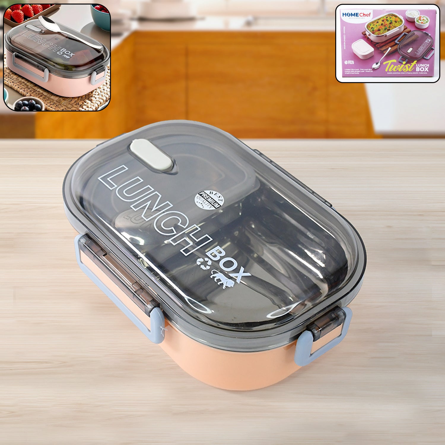 Home Chef Premium Leak-proof Lunch Box Wukusy