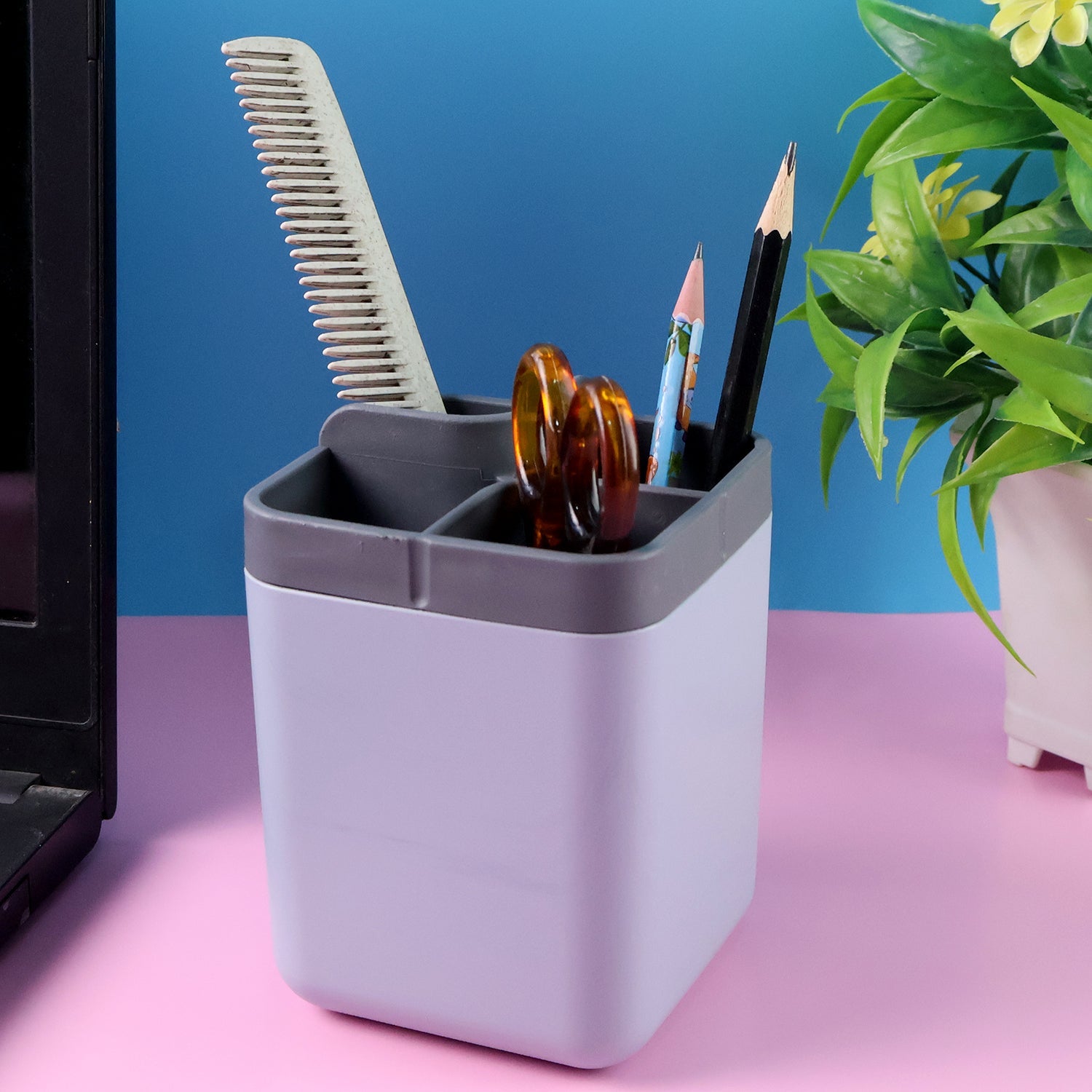 Multi-compartment Desk Organizer Utility Holder (1 Pc) Wukusy