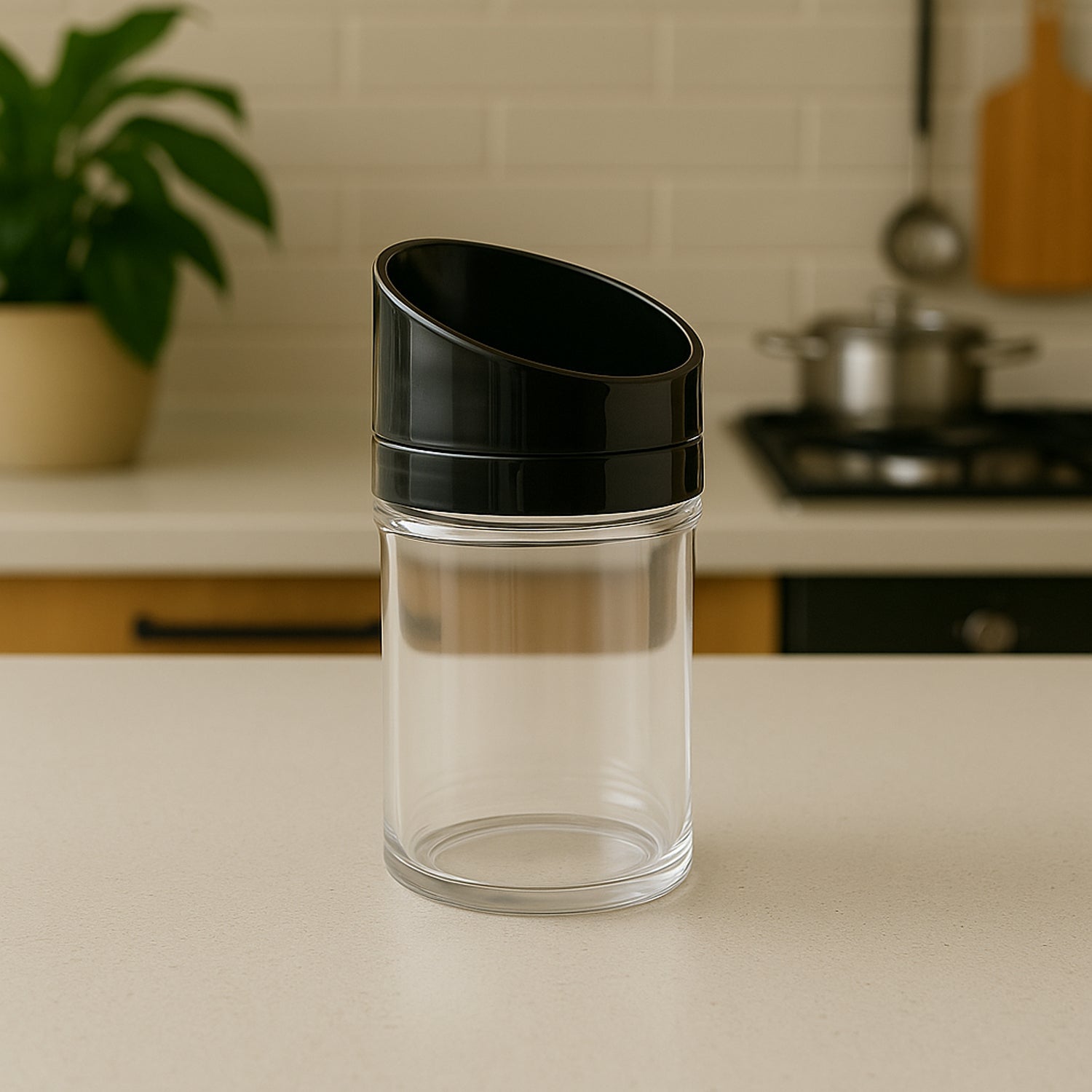 Apex Slant-lid Kitchen Storage Jar Set (2 Pc) Wukusy