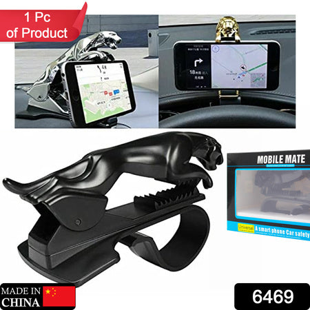 6469 Jaguar Leopard Shape Plastic Phone Clip Mobile Phone Holder For Car Use Wukusy