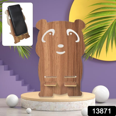 Wooden Cartoon Shape Design Mobile Stand  (1 Pc) Wukusy