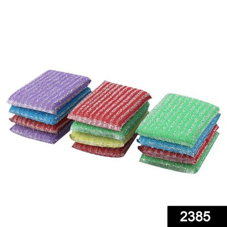 2385 Scratch Proof Kitchen Utensil Scrubber Pad (Pack Of 12) Wukusy