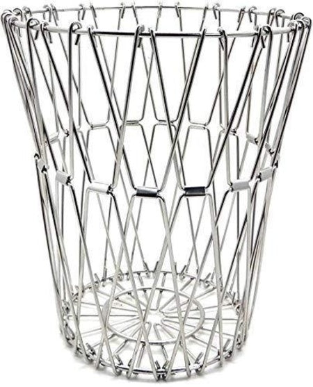 3040 Multipurpose Fruit Basket Stainless Steel Wire Bowl Foldable Basket For Vegetable  Fruits  Dining Wukusy
