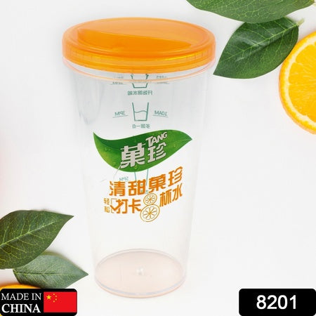 8201 Plastic Water Coffee Cup For Home Outdoor Works Appreciation And Motivation Portable Plastic Coffee Cup  Tumbler For Travel Home Office Gift For Travel Lovers Wukusy