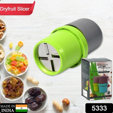 5333 Plastic Dry Fruit And Paper Mill Grinder Slicer Chocolate Cutter And Butter Slicer With 3 In 1 Blade Standard Multicolor Wukusy