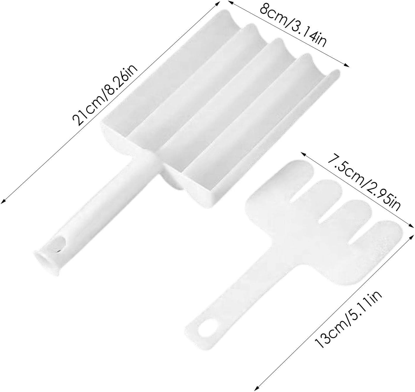 5913a Small Multifunction Fritters Maker - Creative Fritters Scoop Multi-function Ball Maker  Portable Maker For Making Cake Balls Ice Cream Spoon Doughnut Hand Cutting Scoop(2pc Set) Wukusy