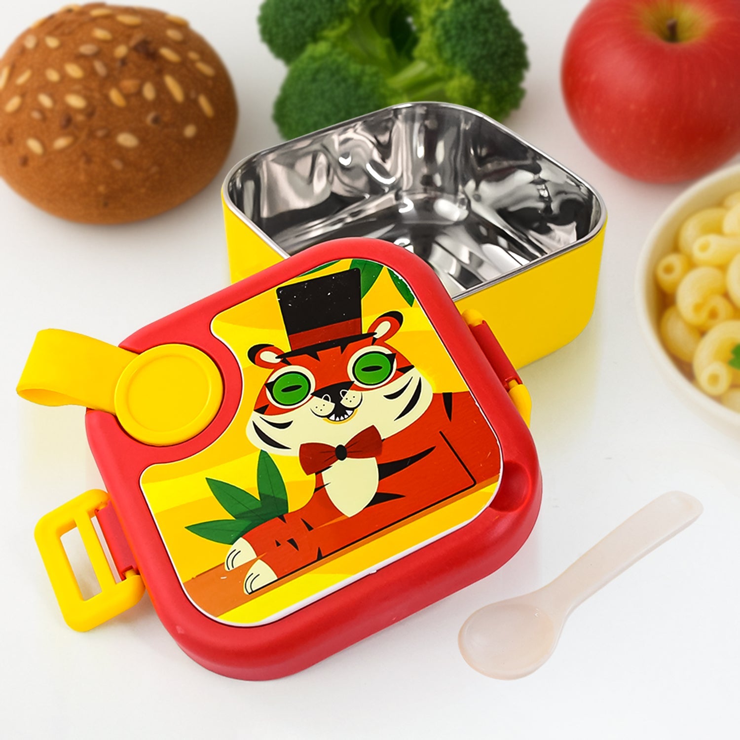 Ganesh Tangy Kids Stainless Steel Lunch Box Wukusy