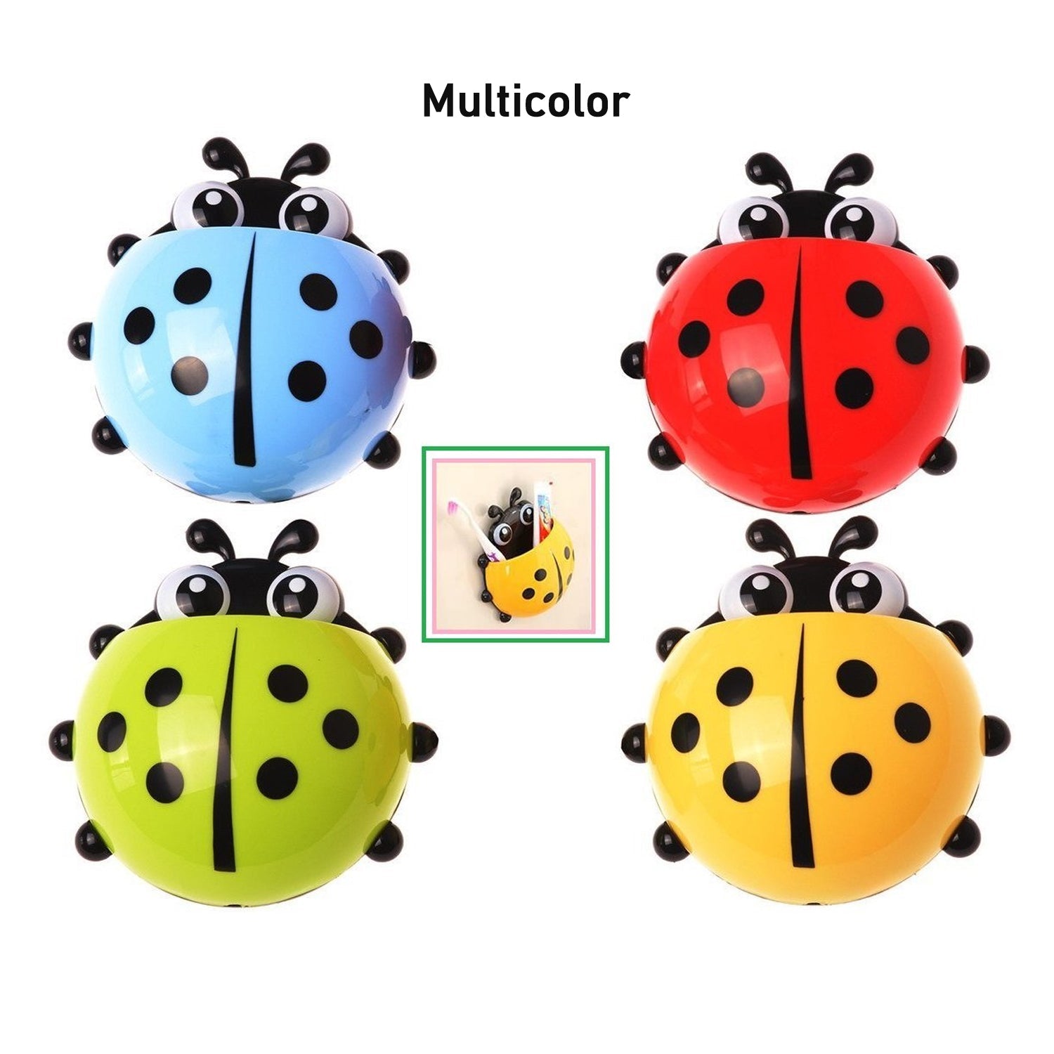 Ladybug Toothbrush Holder (1 Pc) Wukusy