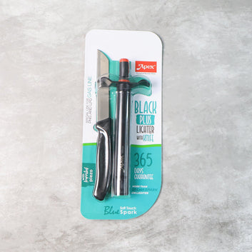 Premium Kitchen Knife With Gas Lighter Combo Set  2