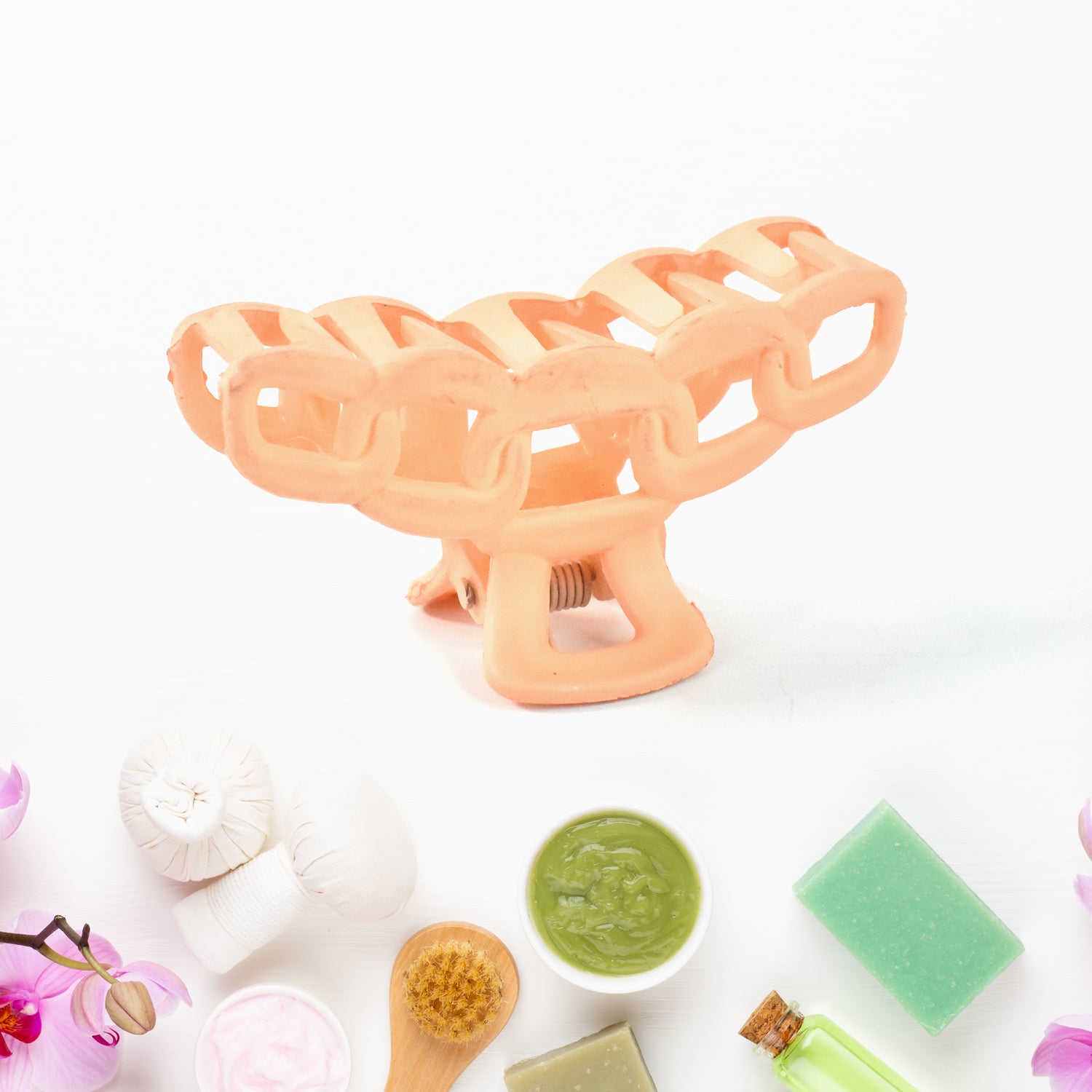 Plastic Hair Clamp Grip Simple Matte Hair Barrette Clamp (1 Pc)