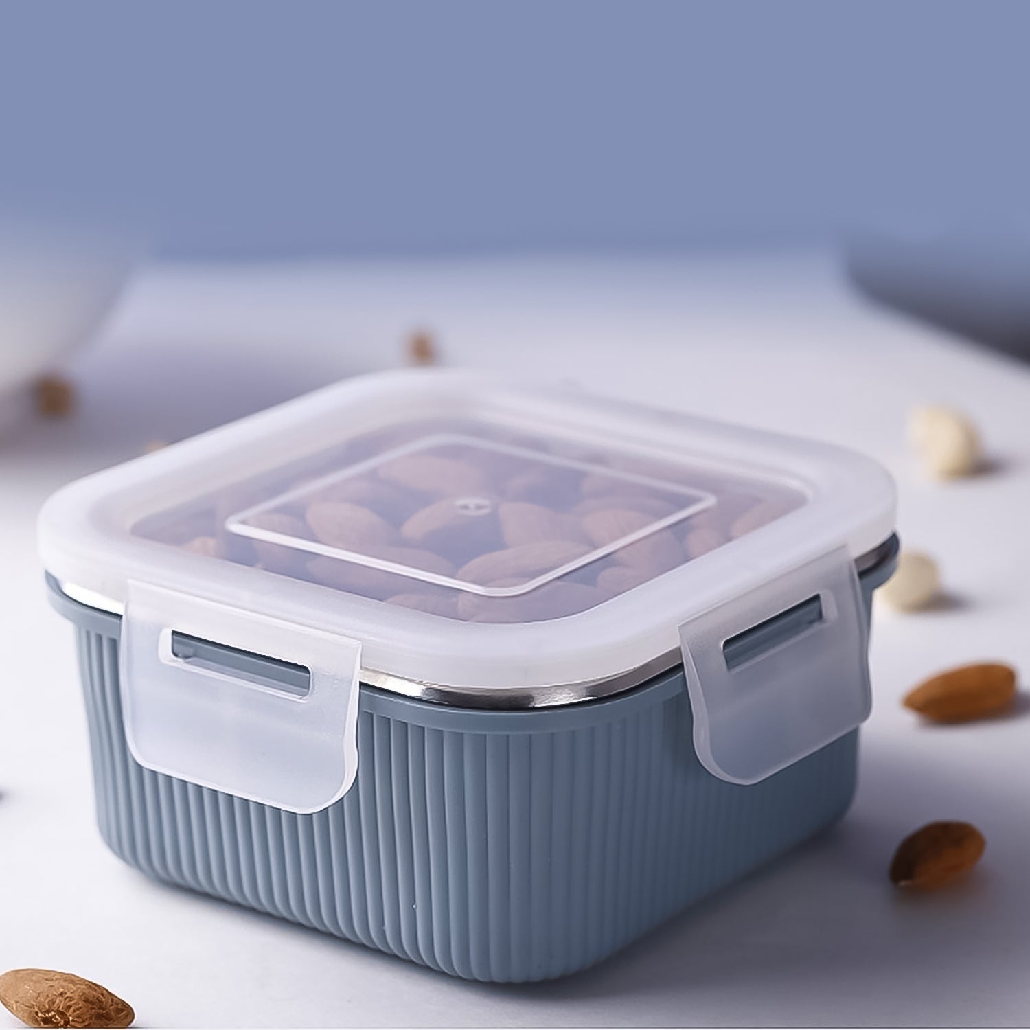 Apex Victor Square Food Storage Container (400 Ml  1 Pc) Wukusy