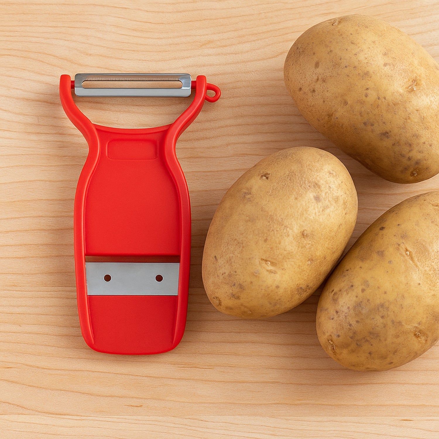 Supermom Swiss 2-in-1 Slicer  Peeler With Ultra Sharp Stainless Steel Blades Wukusy