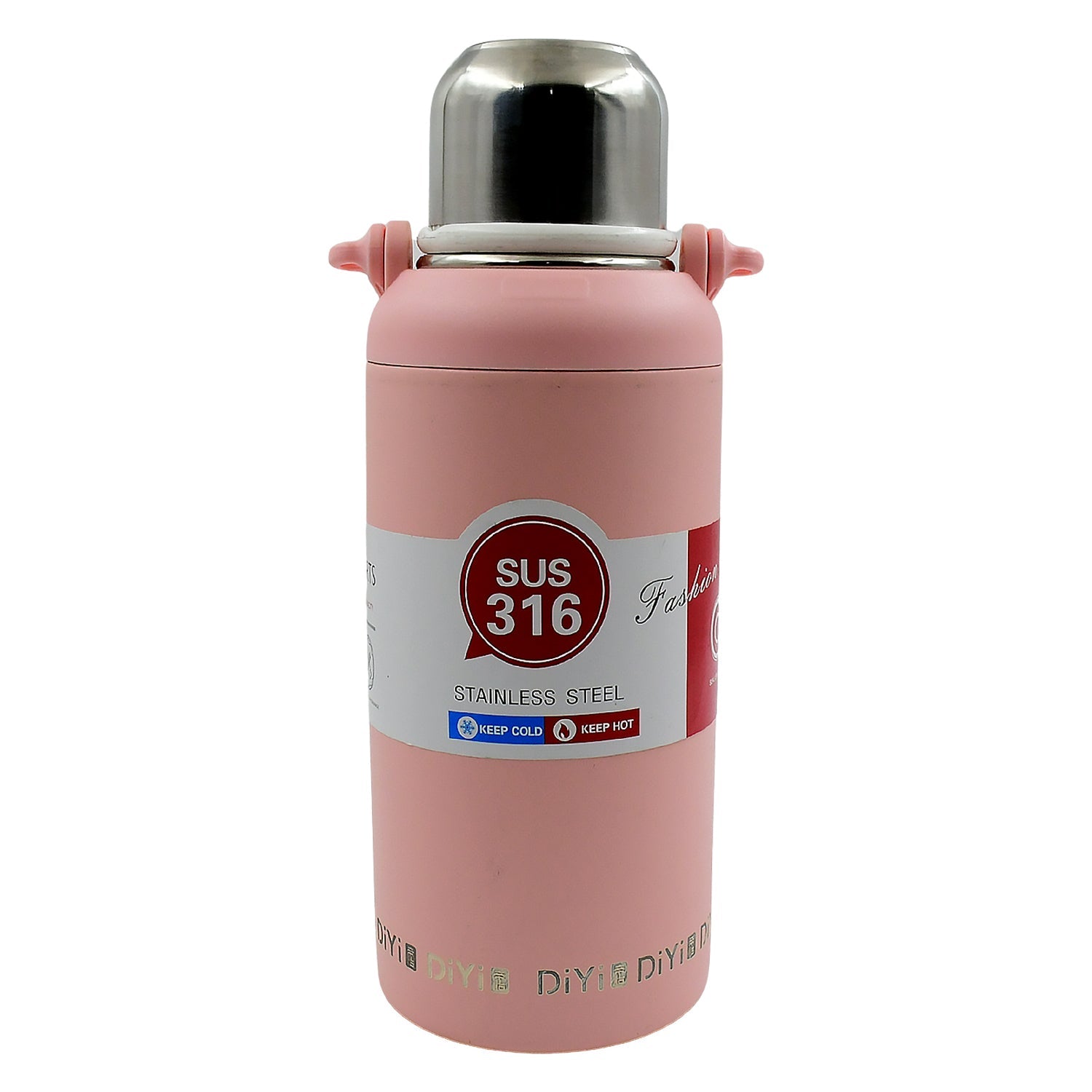 13036 Stainless Steel Tumblers 316 Stainless Steel Vacuum Insulated Cup  Bottle Portable Travel Kettle  Water Bottle With Handle Outdoor Large Capacity Sports Kettle Cups  Bottle (1300 Ml) Wukusy