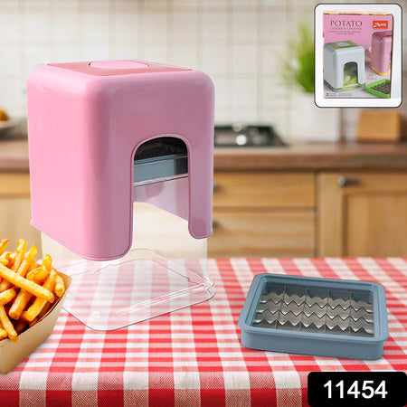 Apex Heavy Duty Potato Chipser  Vegetable Chopper With Dual Blade Set Wukusy