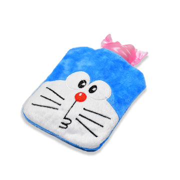 6504 Doremon Small Hot Water Bag With Cover For Pain Relief Neck Shoulder Pain And Hand Feet Warmer Menstrual Cramps. Wukusy