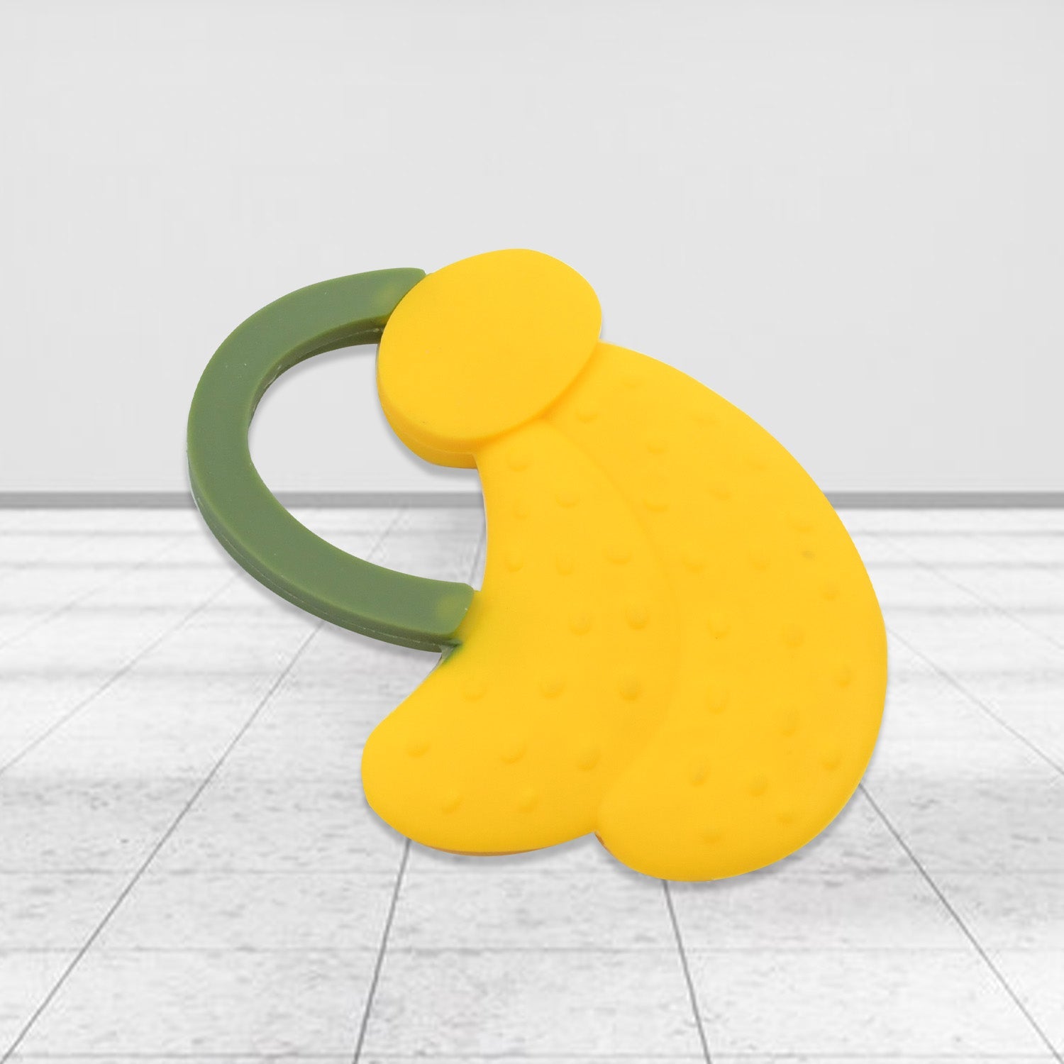 Baby Silicone Teether Fruit Teether For Toddlers100 Food Grade Silicone Teether Non-toxic  Latex Free Suitable For Kids Above 3 Months - Grapes Banana Watermelon (1 Pc ) Wukusy