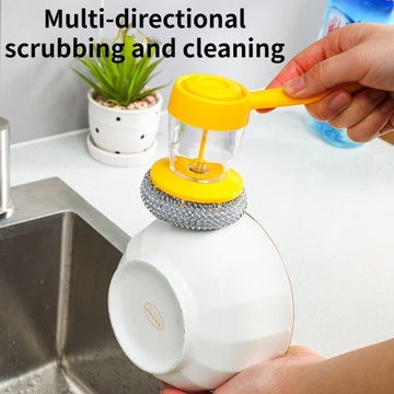 Handheld Soap Dispenser With Scrub (1 Set) Wukusy