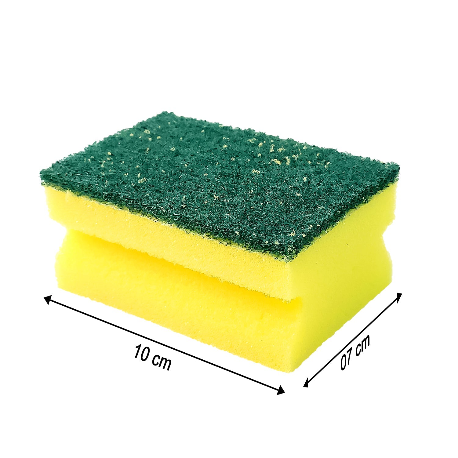 1429 Scrub Sponge 2 In 1 Pad For Kitchen Sink Bathroom Cleaning Scrubber Wukusy