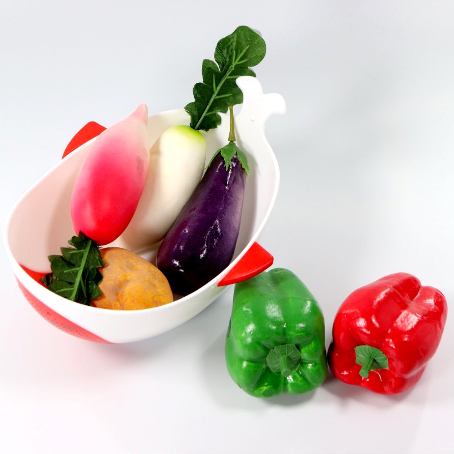 2892 Plastic Rice Pulses Fruits Vegetable Noodles Pasta Washing Bowl And Strainer Wukusy