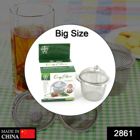 2861 Stainless Steel Spice Tea Filter Herbs Locking Infuser Mesh Ball Wukusy
