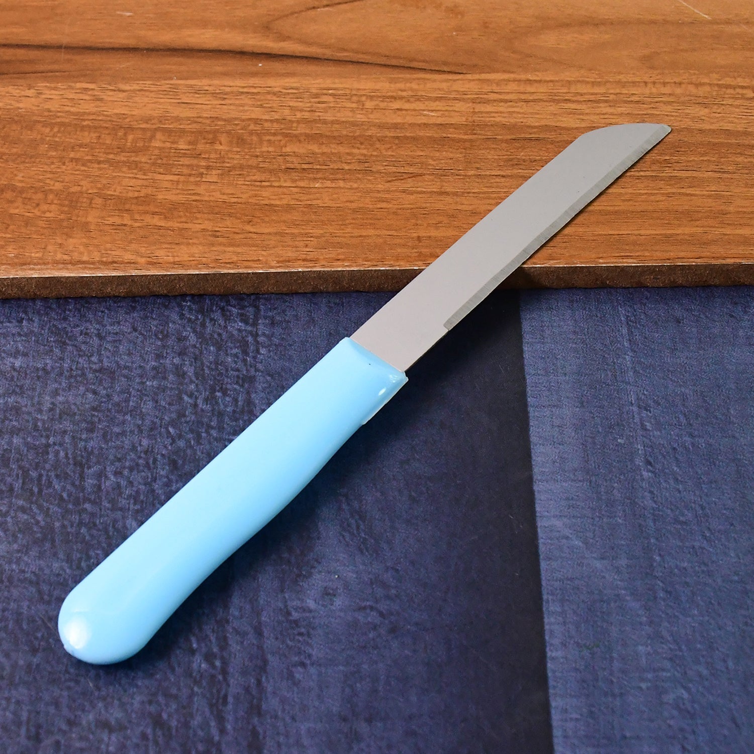 Premium Quality Stainless Steel Handle Plain Knife (10 Pc  1 Set) Wukusy