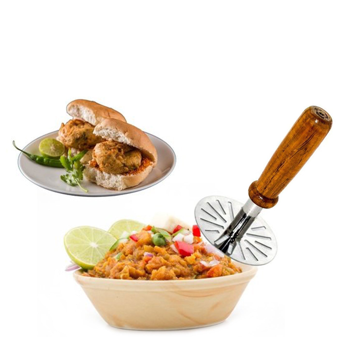 0066 Paubhaji Masher Used In All Kinds Of Household And Kitchen Places For Mashing And Making Paubhajis. Wukusy