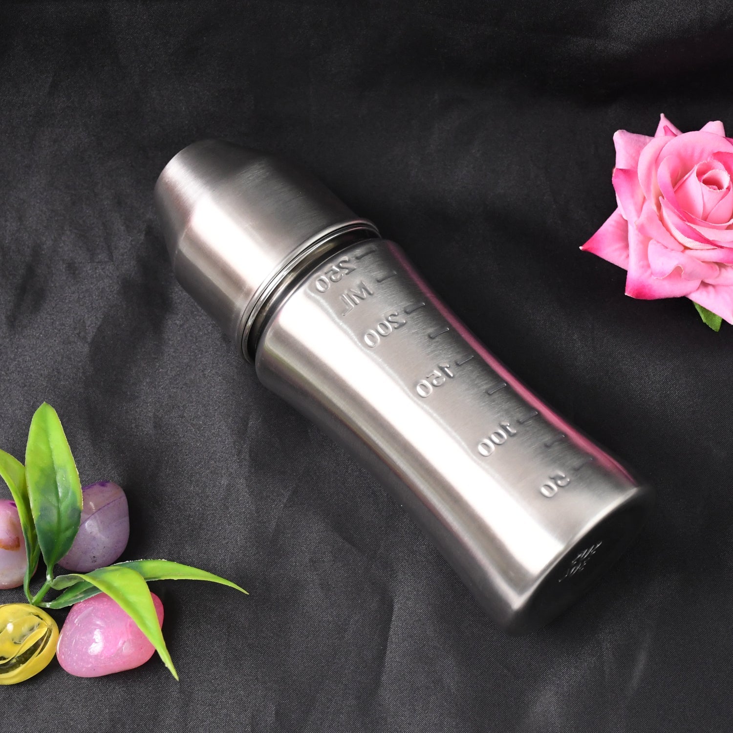 8173 Ganesh Stainless Steel Baby Feeding Bottle Milk Bottle For New Born  Infants  Toddler Up To 3 Years Bfa Free (250 Ml Approx) Wukusy