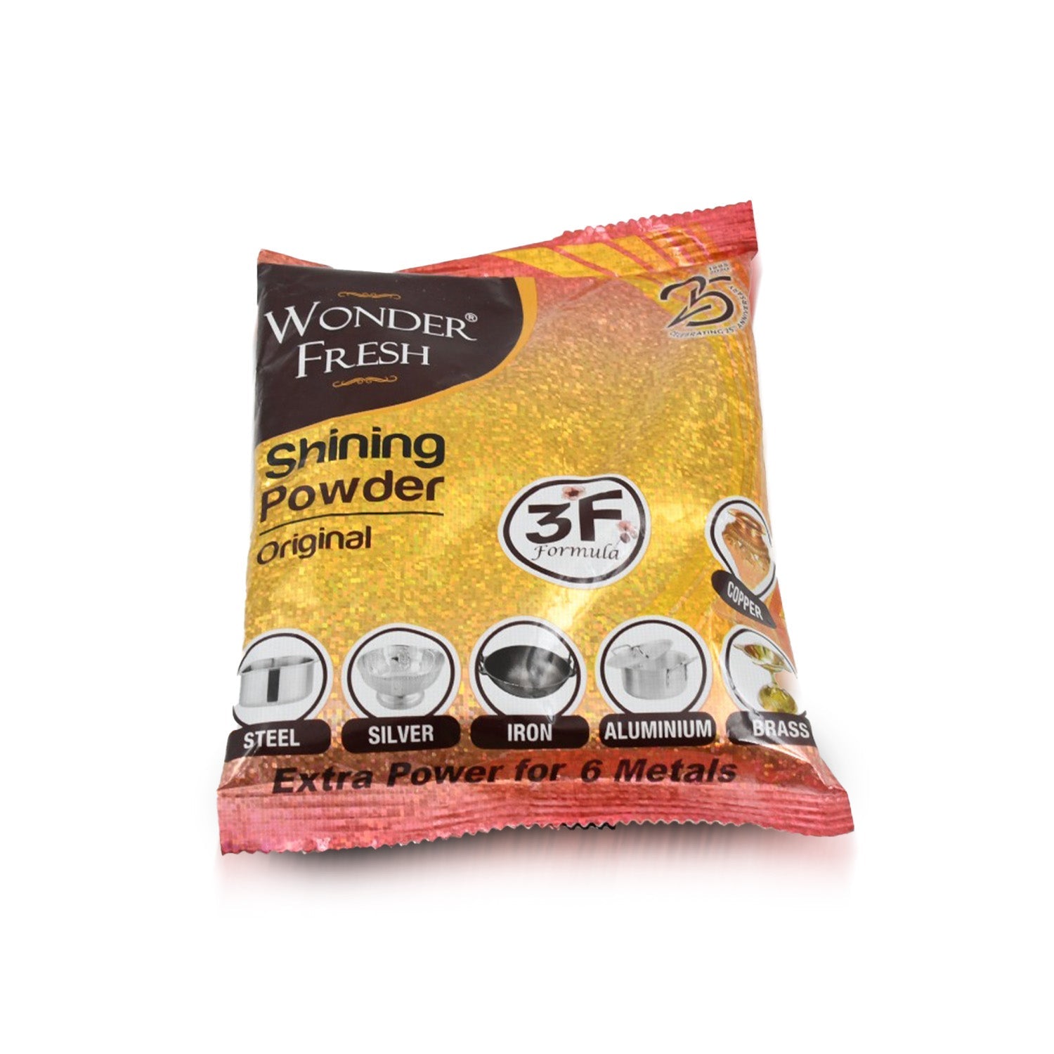 Shining Powder Cleans And Polishes Copper Brass Silver Aluminum Iron And Steel Removes Tarnish And Oxidation (200 Gm) Wukusy