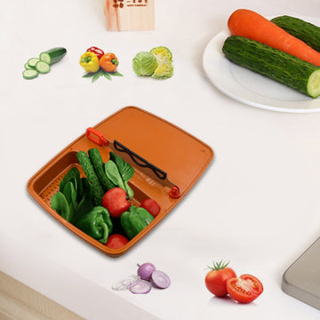 2687 Cut N Wash Box And Tray Used In All Kinds Of Household Kitchen Purposes For Cutting And Washing Within Of Fruits And Vegetables. Wukusy