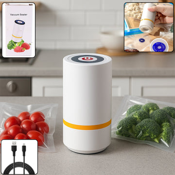 Portable Usb Rechargeable Vacuum Sealer Machine (1 Pc) Wukusy