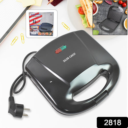 2818 Sandwich Maker Makes Sandwich Non-stick Plates Easy To Use With Indicator Lights Wukusy