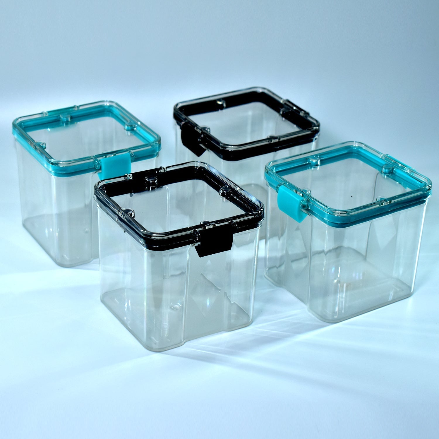 2763 4pc Square Container 700ml Used For Storing Types Of Food Stuffs And Items. Wukusy