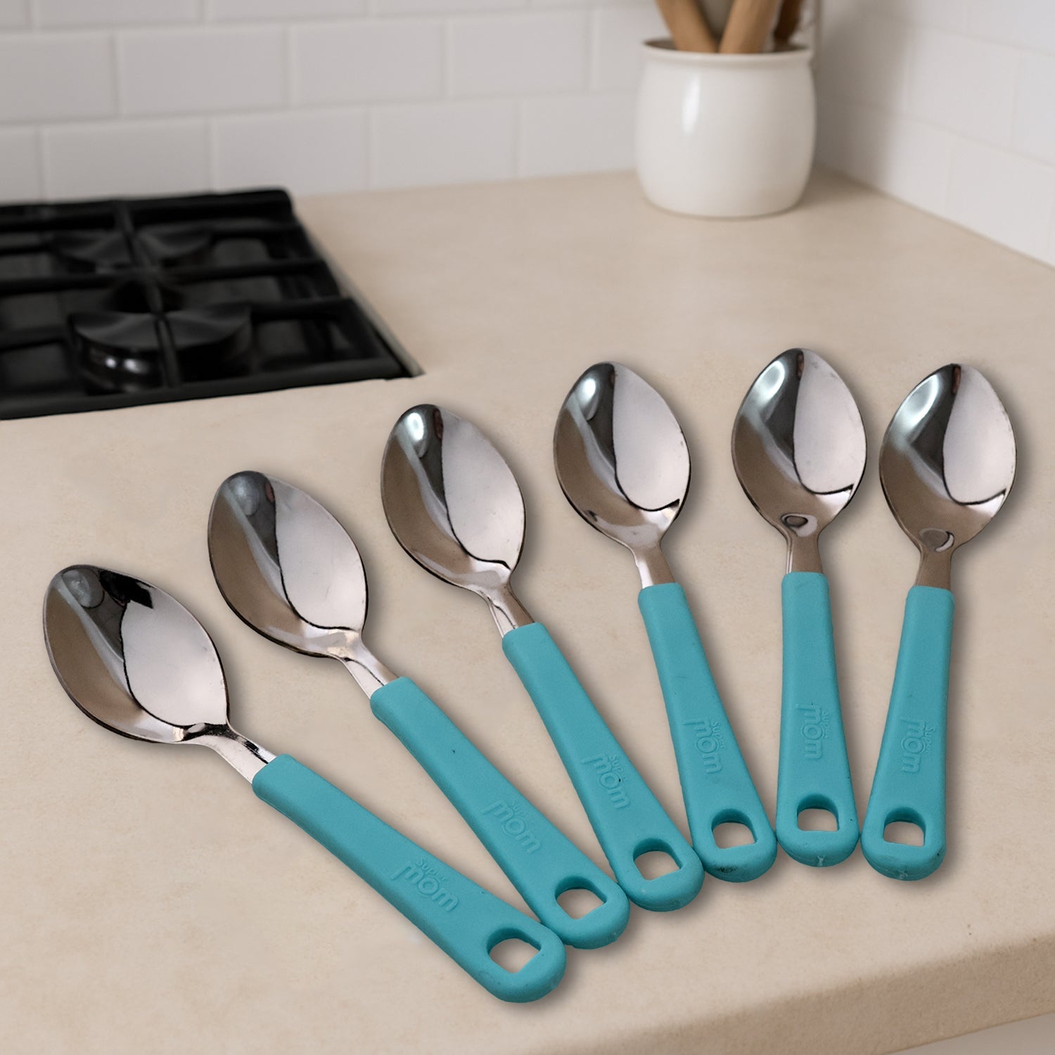 Supermom Stainless Steel Tea Spoon (6 Pc Set) Wukusy