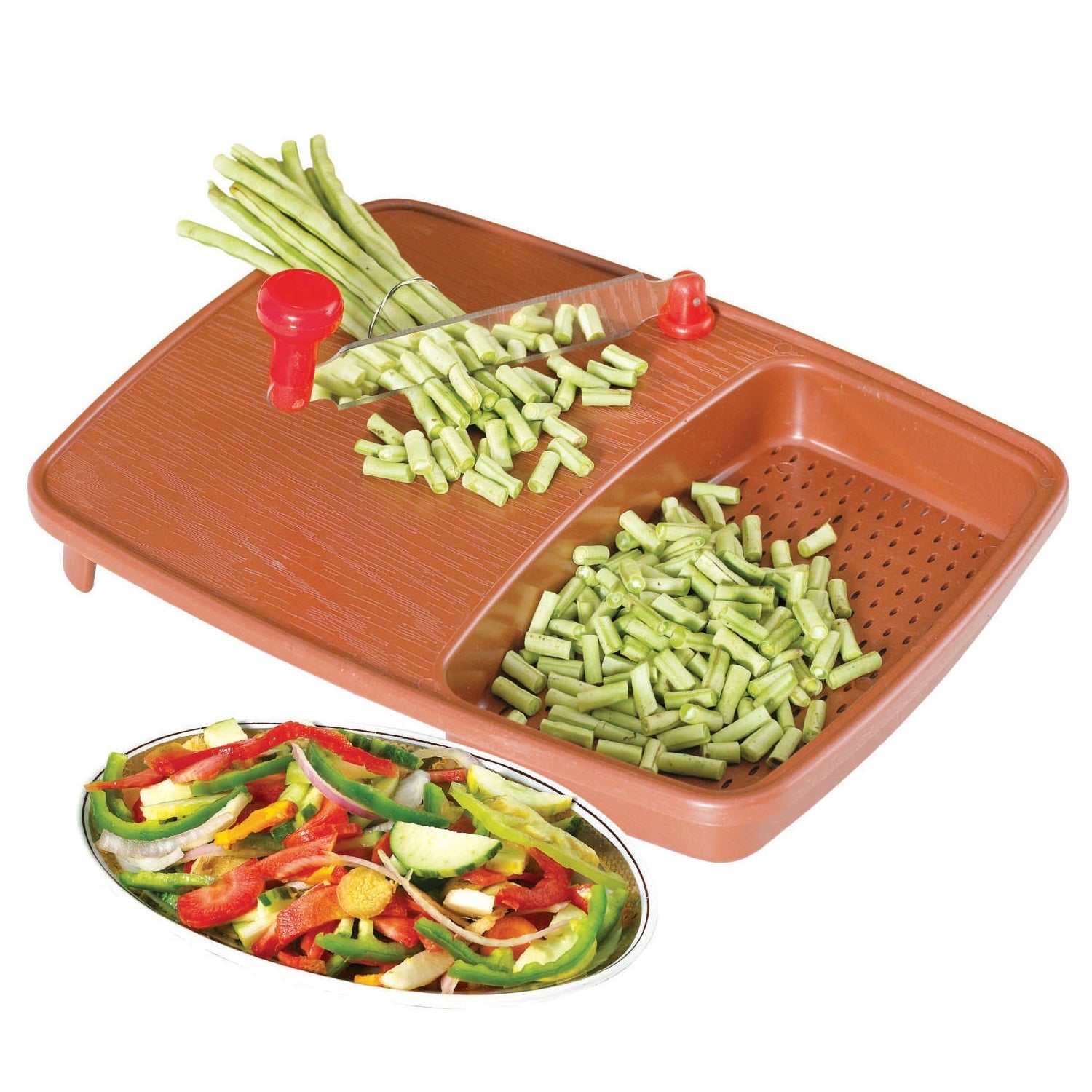 2687 Cut N Wash Box And Tray Used In All Kinds Of Household Kitchen Purposes For Cutting And Washing Within Of Fruits And Vegetables. Wukusy