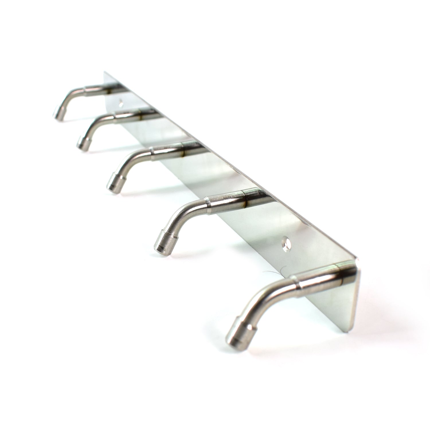 Stainless Steel Wall Mounted Coat 5 Hook Rack (26x3  1 Pc) Wukusy