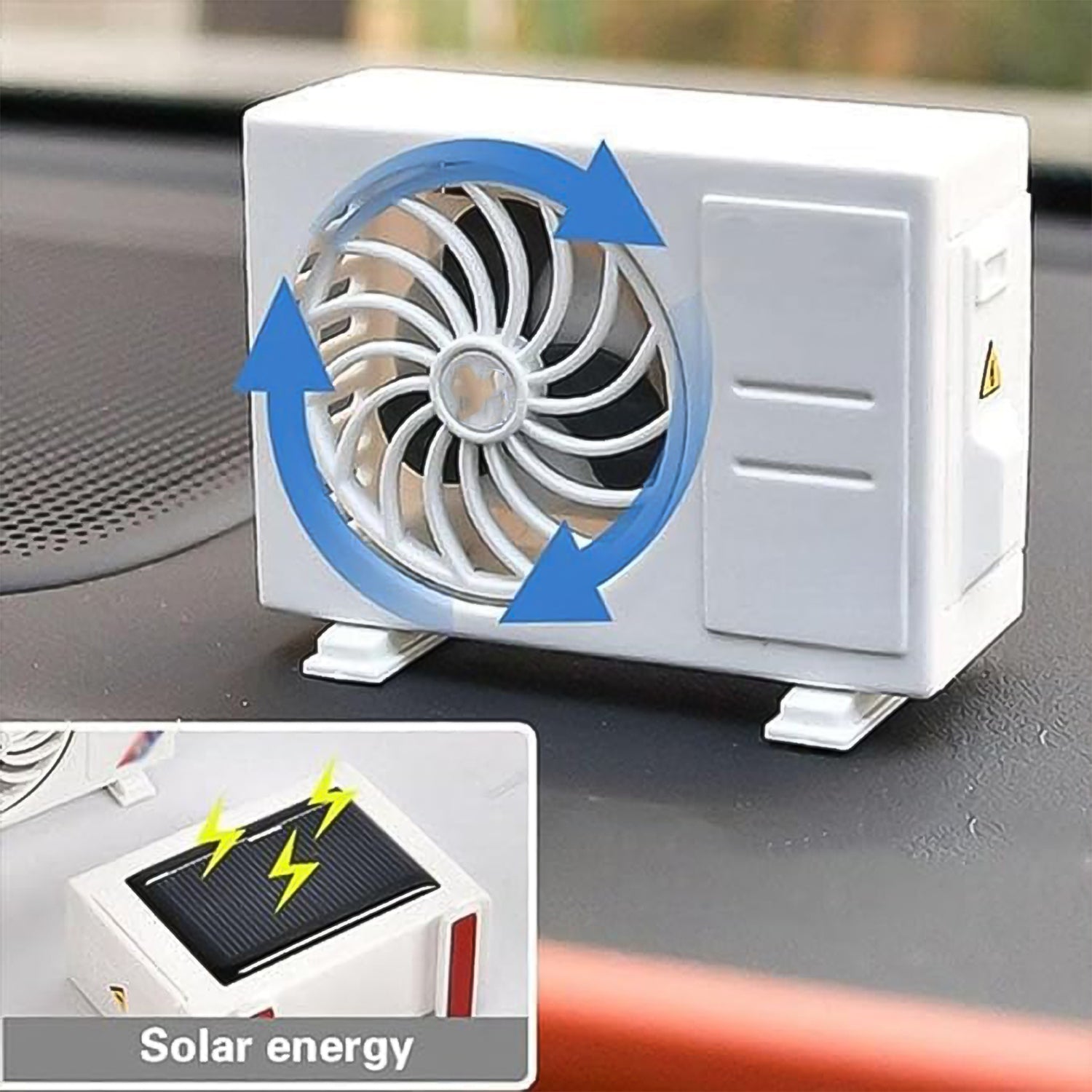 Ac Design Solar-powered Car Air Freshener Built-in Perfume Diffuser For Dashboard And Ac Vent Wukusy