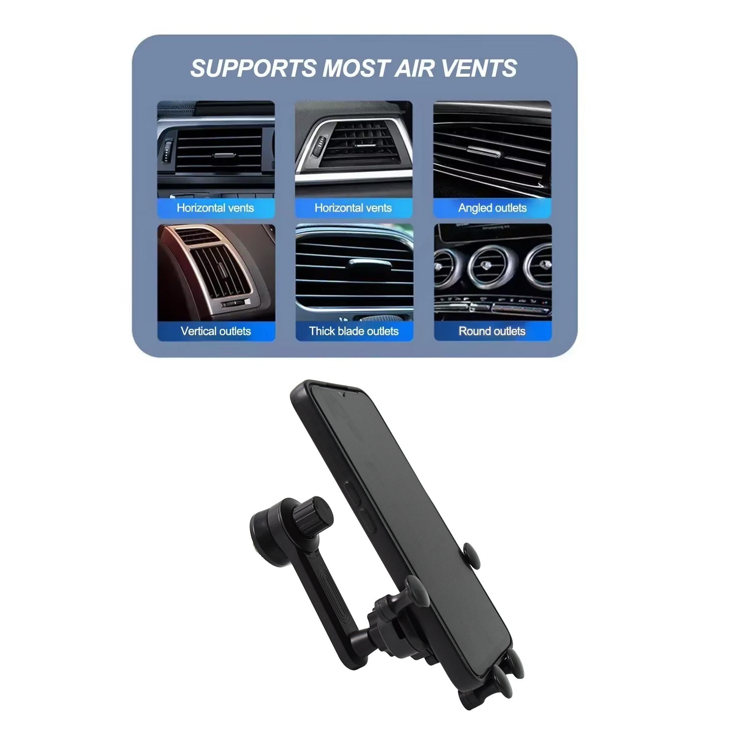 360 Degree Car Mobile Phones In Car Holder (1 Pc) Wukusy