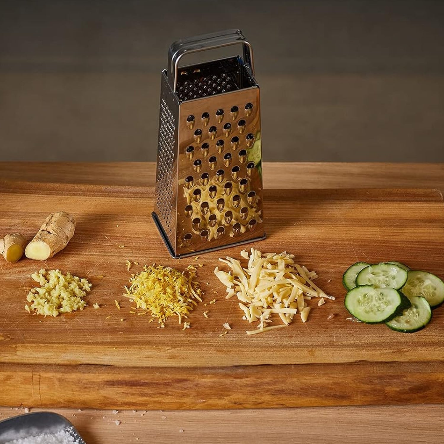 Supermom Premium 5-in-1 Stainless Steel Grater And Slicer Wukusy