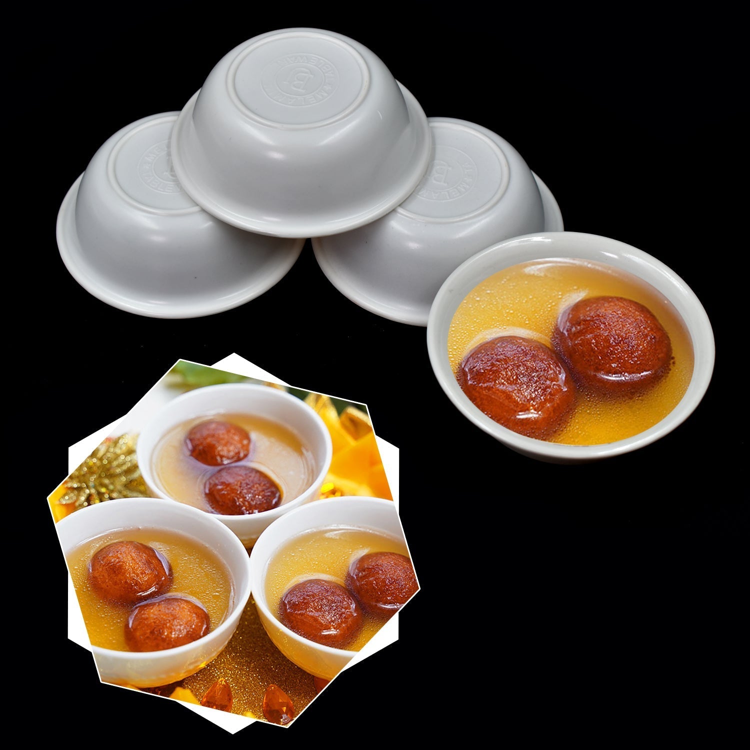 2738 5 Pc Pudding Set Used As A Cutlery Set For Serving Food Purposes And Sweet Dishes And All In All Kinds Of Household And Official Places Etc. Wukusy