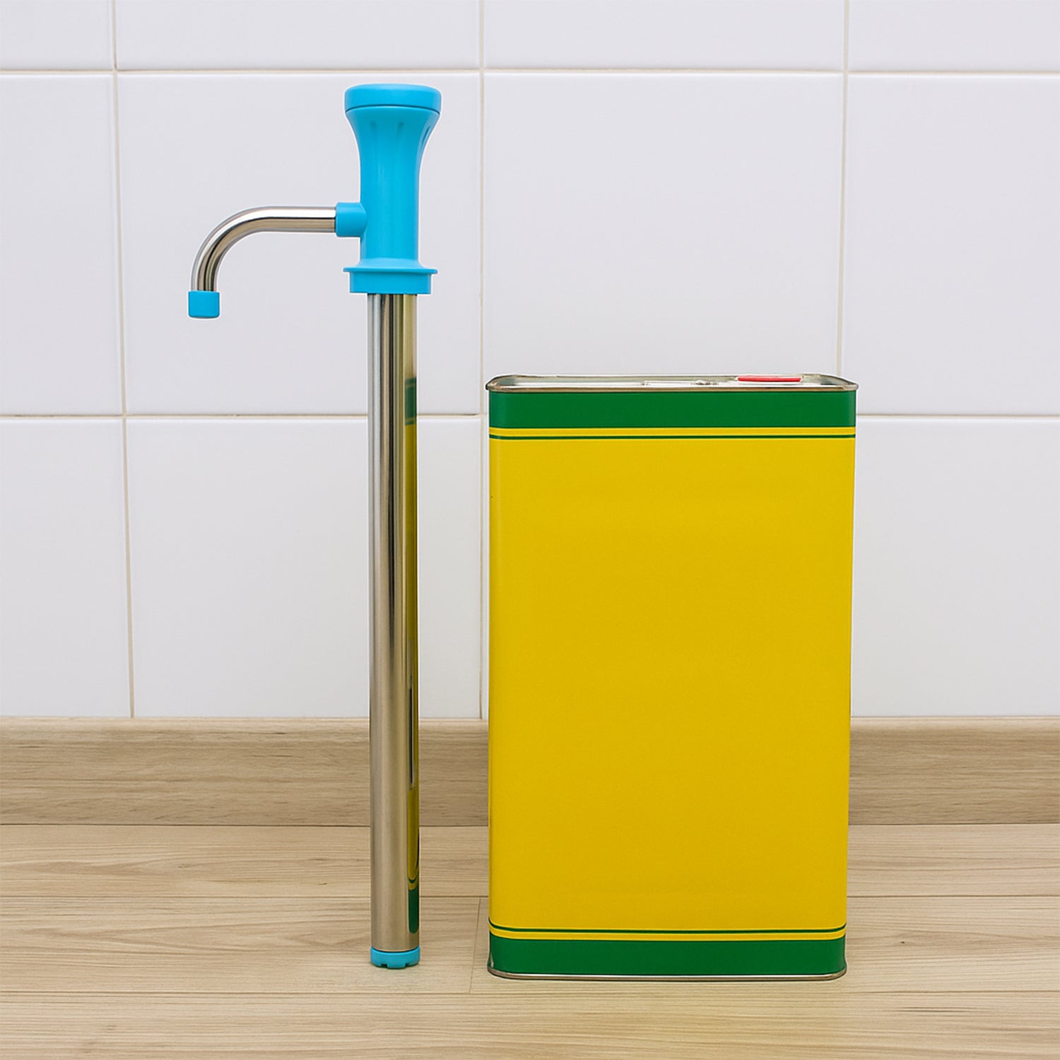 Supermom Manual Stainless Steel Oil Pump Dispenser (1 Pc) Wukusy