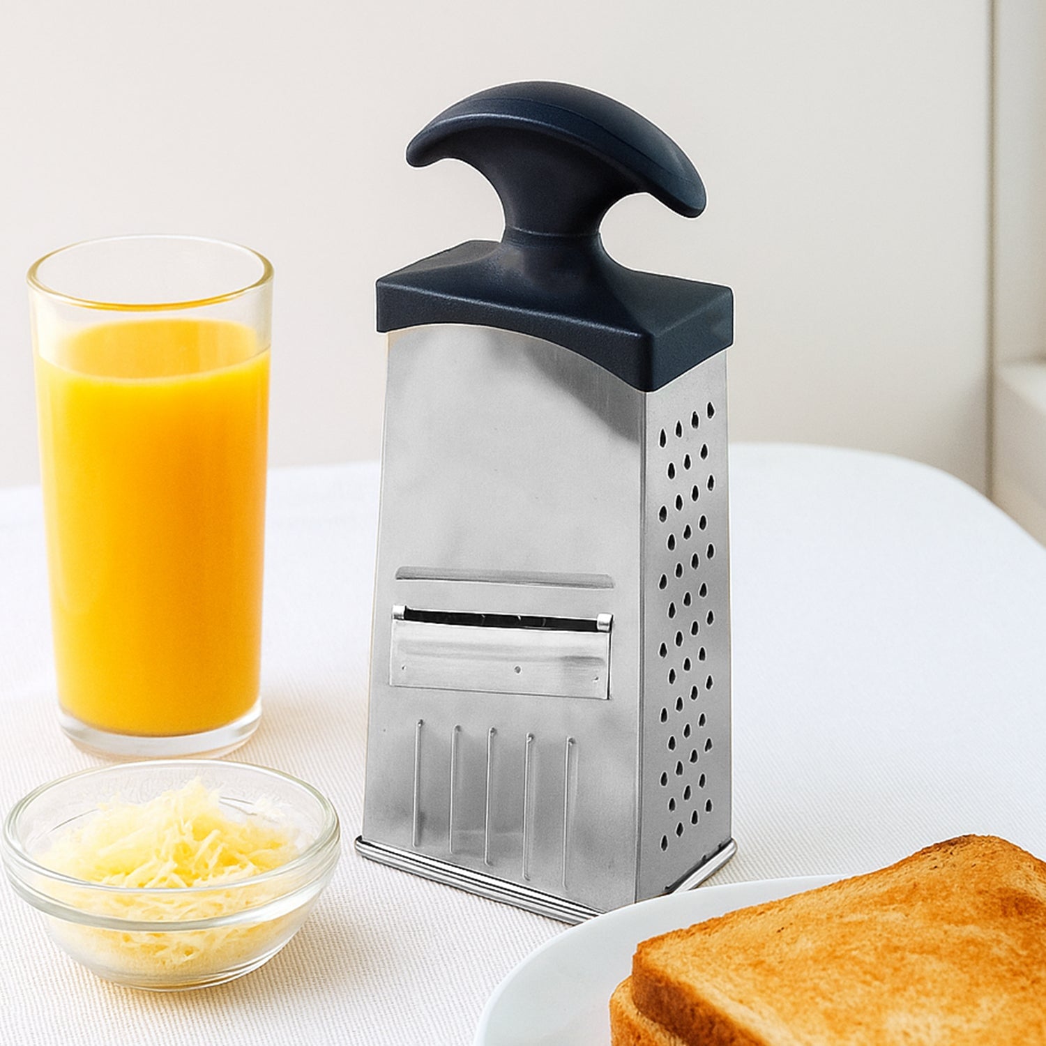 Apex Classic 4-in-1 Stainless Steel Grater  Slicer With Handle Wukusy