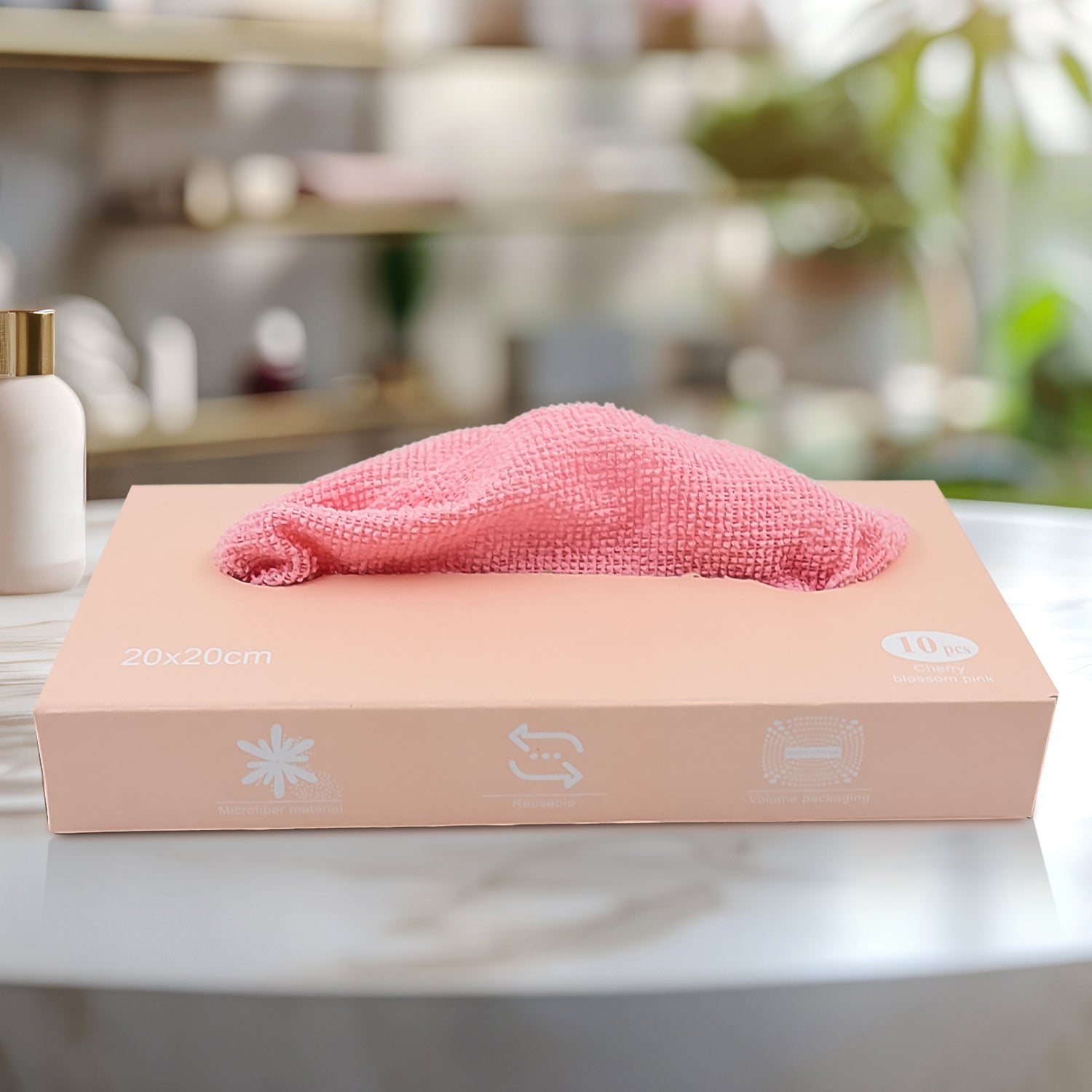 Microfiber Cleaning Cloth With Box Magic Wipe (10 Pcs Set) Wukusy