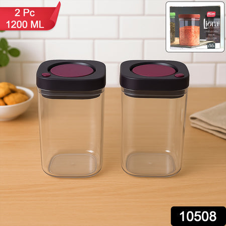 Supermom Airtight Kitchen Storage Containers (2 Pc Set  1200ml) Wukusy